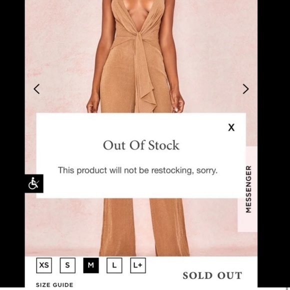 House of CB Sienna Jumpsuit NWT - Picture 3 of 6